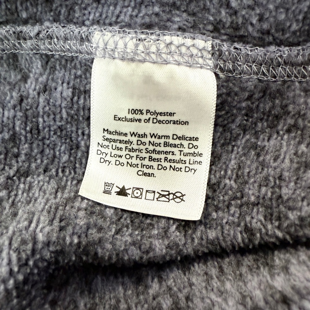 Eddie Bauer Women V Neck Pullover Fleece Sweatshirt Purple Lavender Size L - Picture 9 of 11